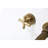 Wall Mounted Bathroom Sink Tap - Two Cross Handles, Splash, Pop-Up Drain, Bronze Finish Faucet Handle Control, Splash Aerator,