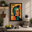 Geometric Portrait Art Deco - Wrapped Canvas-1931300099-1931300107