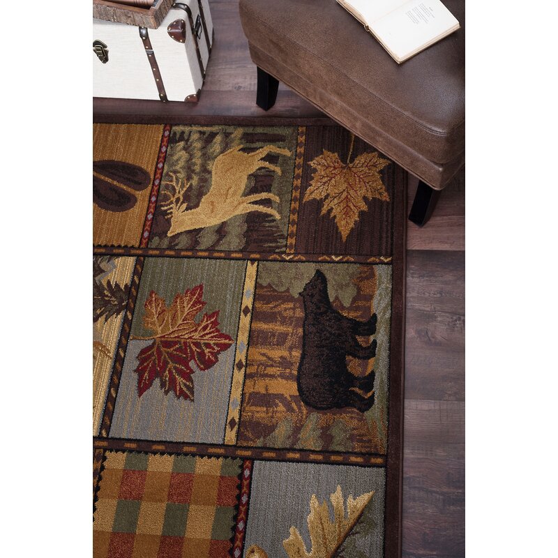 Loon Peak® Alers Performance Brown Rug & Reviews | Wayfair