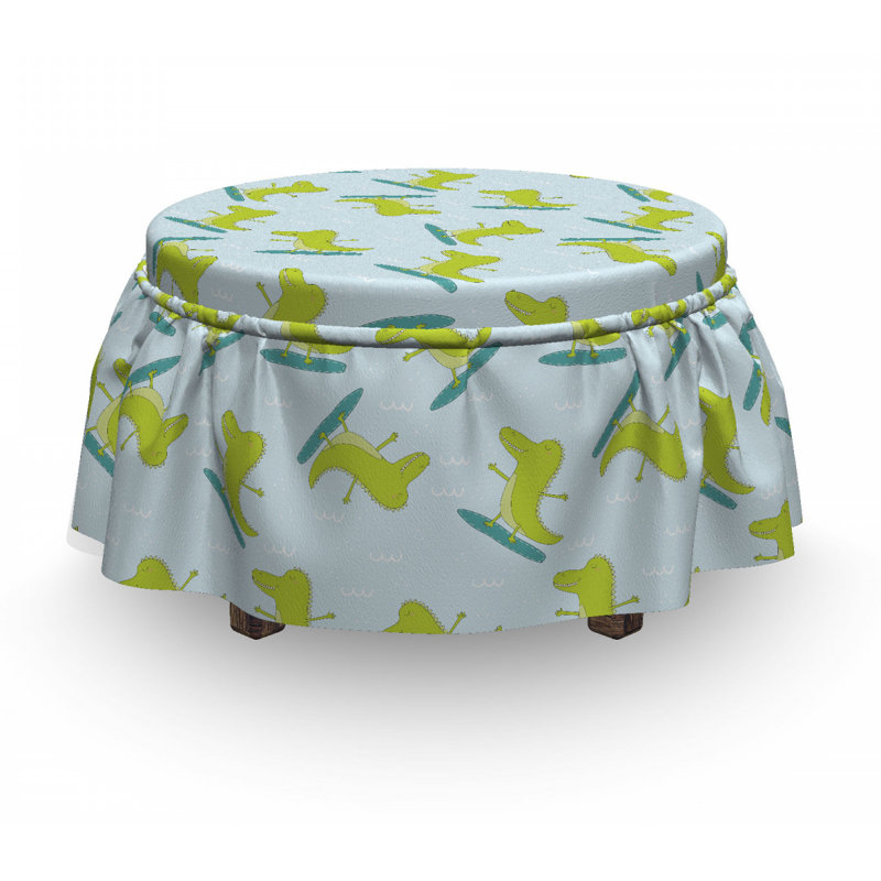 Housse pour repose-pieds happy crocodile de surf