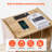 Rattan Nightstand End Table with Open Shelf Boho Bedside Table-1956114075