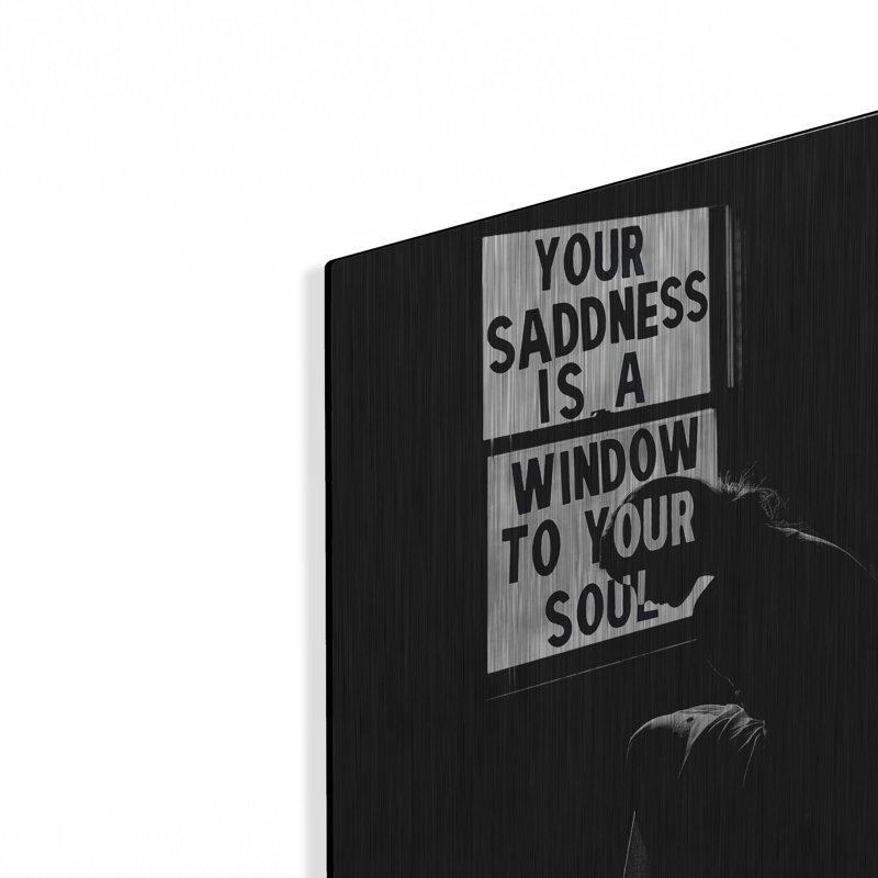 "Trin Soul" par Loui Jover, art mural en métal, H 16 po x l 16 po
