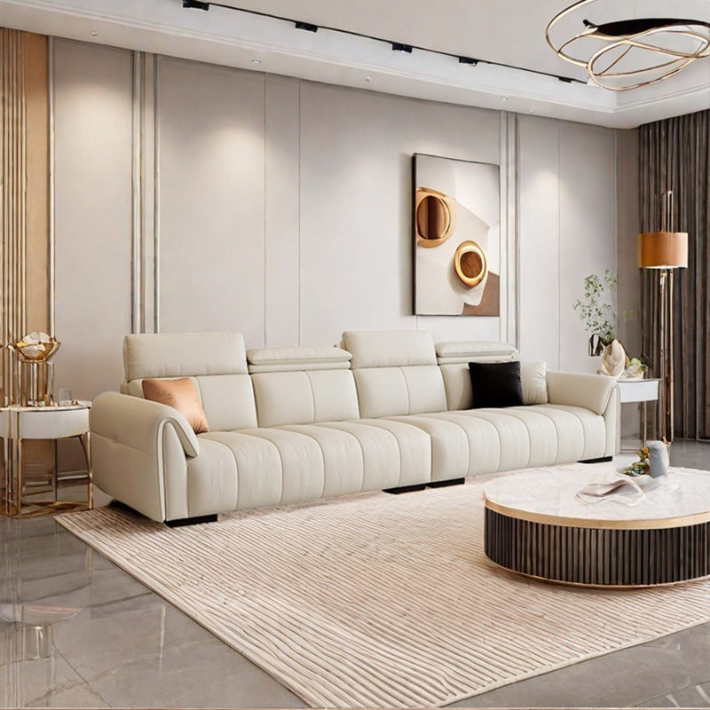 Canapé simple moderne et luxueux, H 35,82 po x l 118,11 po x P 40,15 po