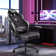 Adjustable Reclining Ergonomic Leather Swivel Computer And Racing Game Chair With Footstool