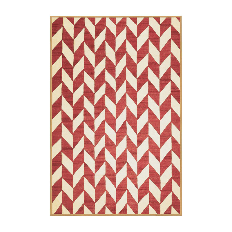 Performance Chevron Indoor Rug, Rectangle 2' x 4'