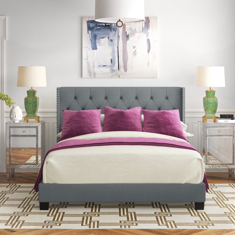 Tianna Tufted Upholstered Low Profile Bed