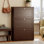 Nut-Brown Solid wood Shoe Storage