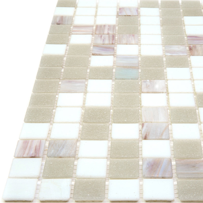Mingles 0.8" x 0.8" Glass Grid Mosaic Wall & Floor Tile