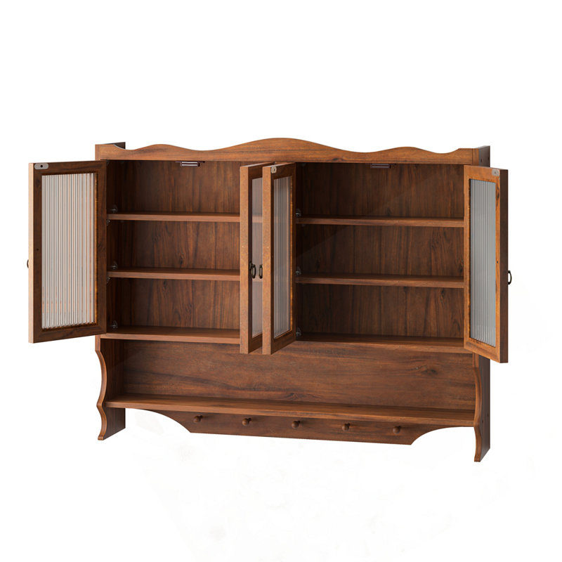 Armoire murale moderne, 39.4, Brun