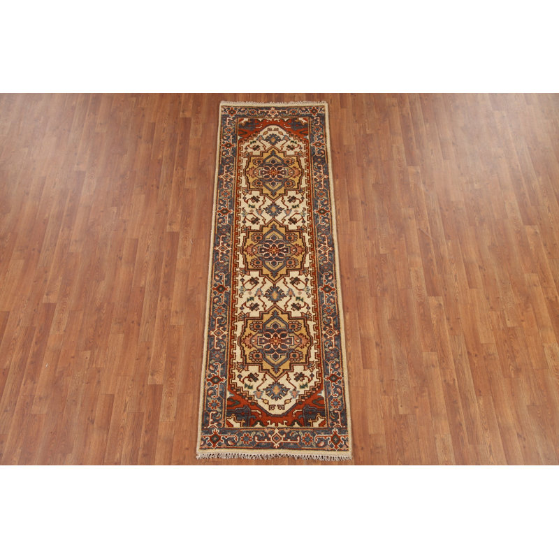 Tapis de couloir oriental ivoire 3x8
