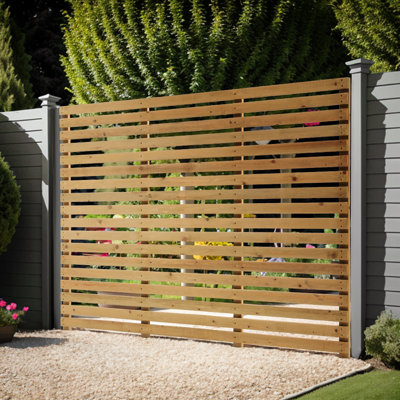 Wood Fence Panels Included