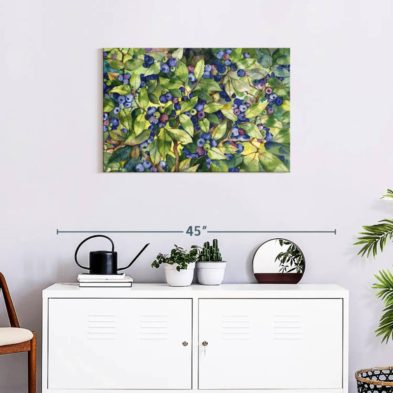 Yarlin Forest Blueberries, 20" H x 30" W