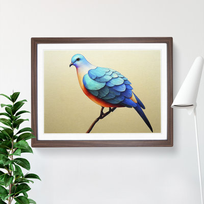 Dove Bird In Watercolour Vol.2 - Single Picture Frame Print