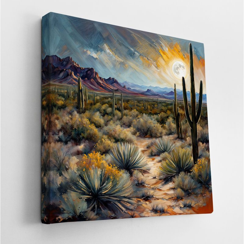 Desert Moonlight, 24" H x 24" W