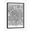 «Paris Minimal Urban Blueprint Map», impression sur toile-33100012-72299572-72299578