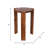 Middlewich 4 Piece Set 20"H Brown Mango Wood Tall Accent Tables and a Solid Frame for a Stylish Addition to Your Home