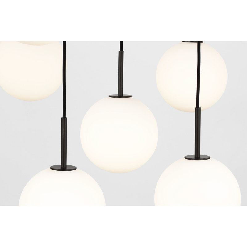 Richard June Modern Sorelle Chandelier, Aged Iron