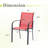 Outdoor Stackable PVC-coated polyester Dining Chair-1789723802