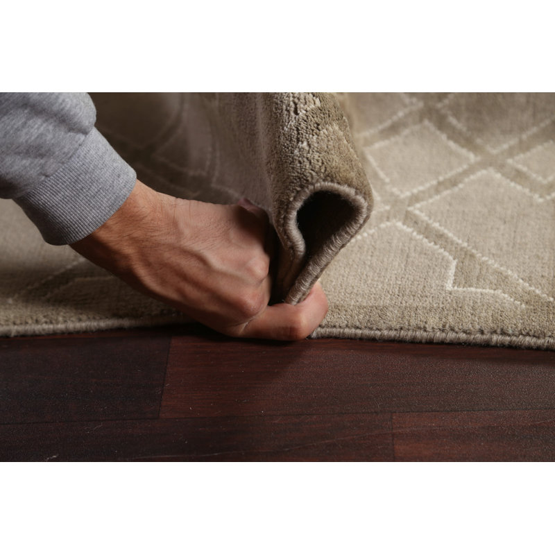 Tapis oriental brun en laine marocain noué à la main 8 x 11