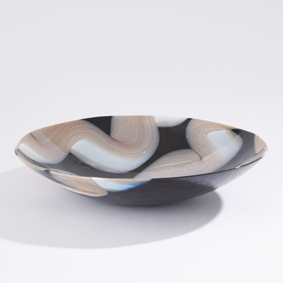Swoon Glass Abstract Charger