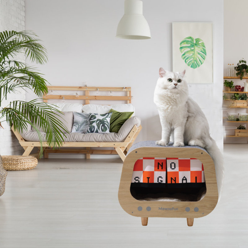 Lit pour chat Cinya, Brun / gris, Grand (L 11 po x l 18 po)