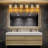 LED Vanity Light With 3 Colour Modes (3000K/4000K/6000K), Dimmable Bathroom Light Fixture With Clear Glass Shade, Eye Protection Wall Light For Mirror