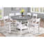 Table de salle à manger à hauteur de comptoir blanche / grise 1Pc-1698369880