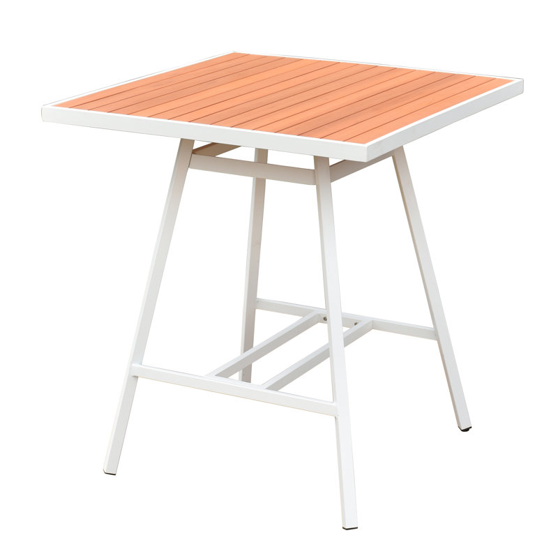Square Teak Outdoor Bar Table