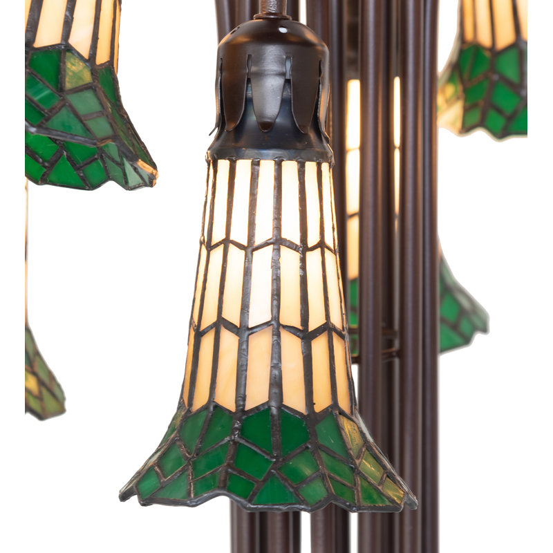 Bueche Tree Floor Lamp, Green/Amber