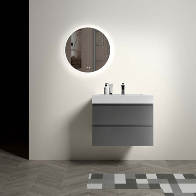 30'' Single Bathroom Vanity with Ceramic Top