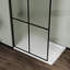 34'' - 34'' W x 72'' H Framed Shower Door with Clear Glass
