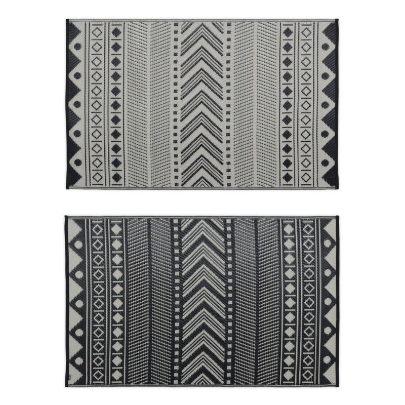 Clairville Striped Hand Woven 120cm X 180cm Indoor / Outdoor Area Rug