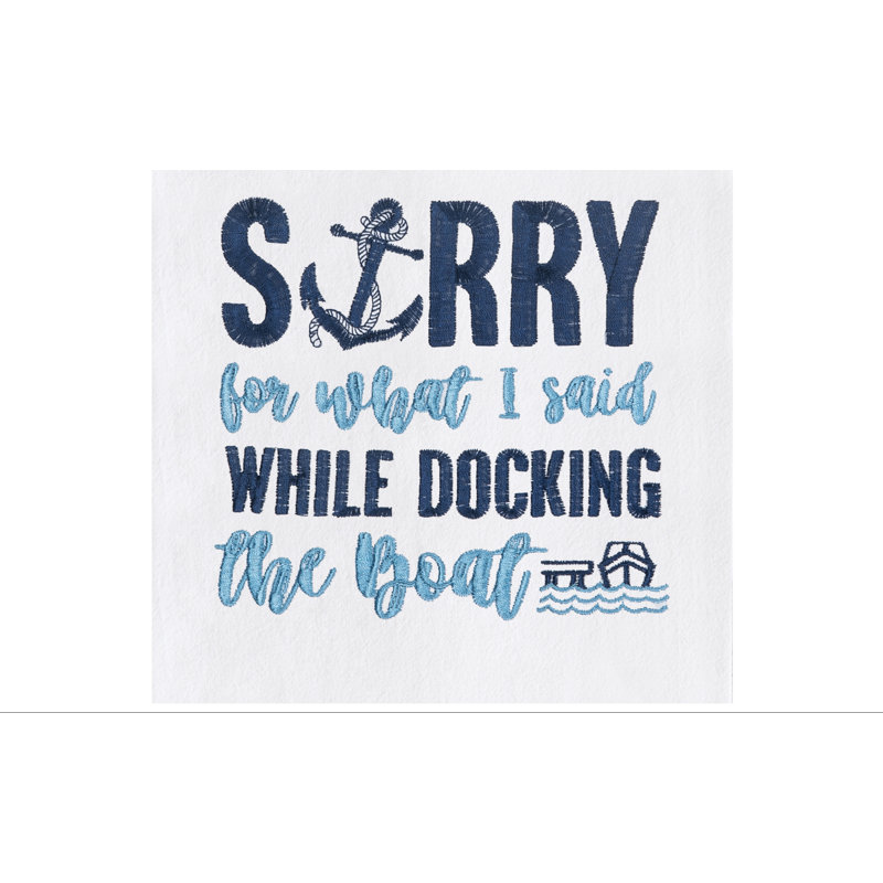 Serviette de cuisine Docking The Boat