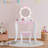 Kids Vanity Set With Lighted Mirror And Stool-114466680