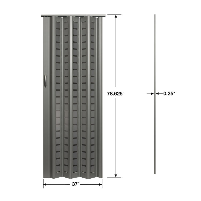 Porte accordéon Metro, Argent