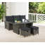 Rectangular Metal Outdoor Side Table , 147.32cm cm W 83.82cm cm D