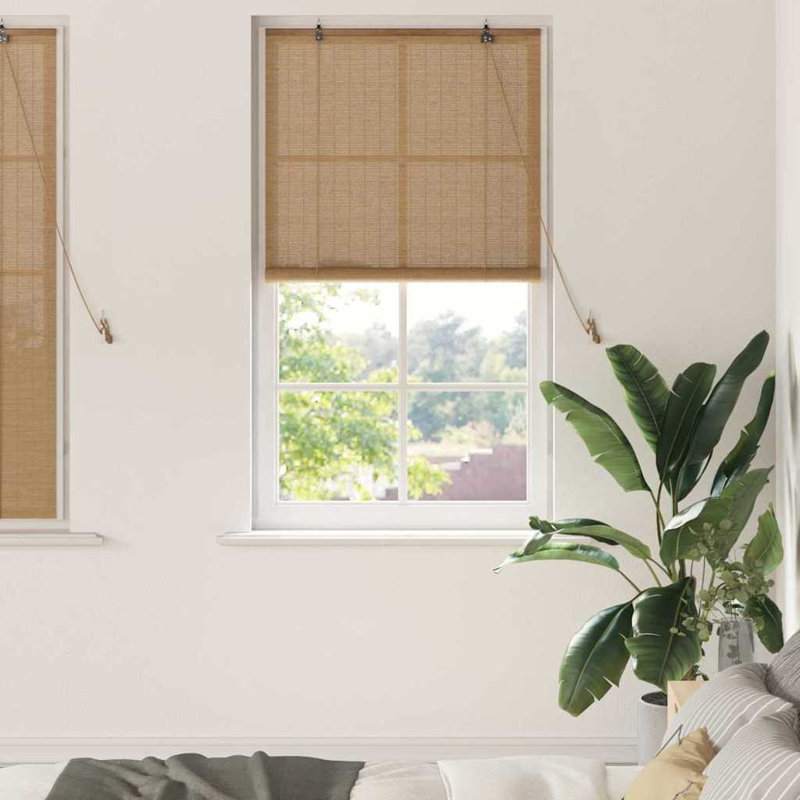 Bamboo Venetian Blind, 160cm L x 90cm W, Light Brown