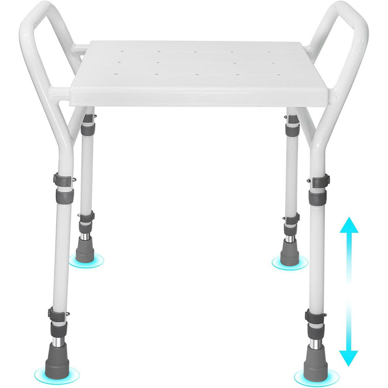 Shower Chair Seat With Arm For Inside Shower - Adjustable Up To ...