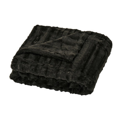 Derby Double Sided Faux Fur Throw