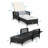 Outdoor Wicker Chaise Lounge , Cushion Included