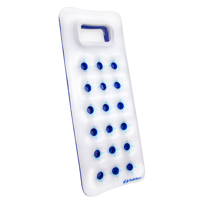 Matelas pour piscine 69 "blanc et bleu
