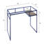 Bureau Yasin avec plateau en verre et finition bleue-1664631941