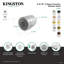 Pomme de douche ronde 3/16/2 pouces en ABS Kingston Kingston-11173667