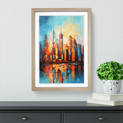 Skyline Gestural No.2 - Framed Print