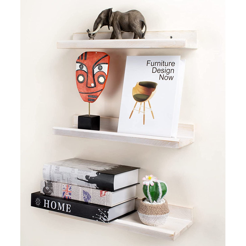 3 Piece Wood Floating Shelf