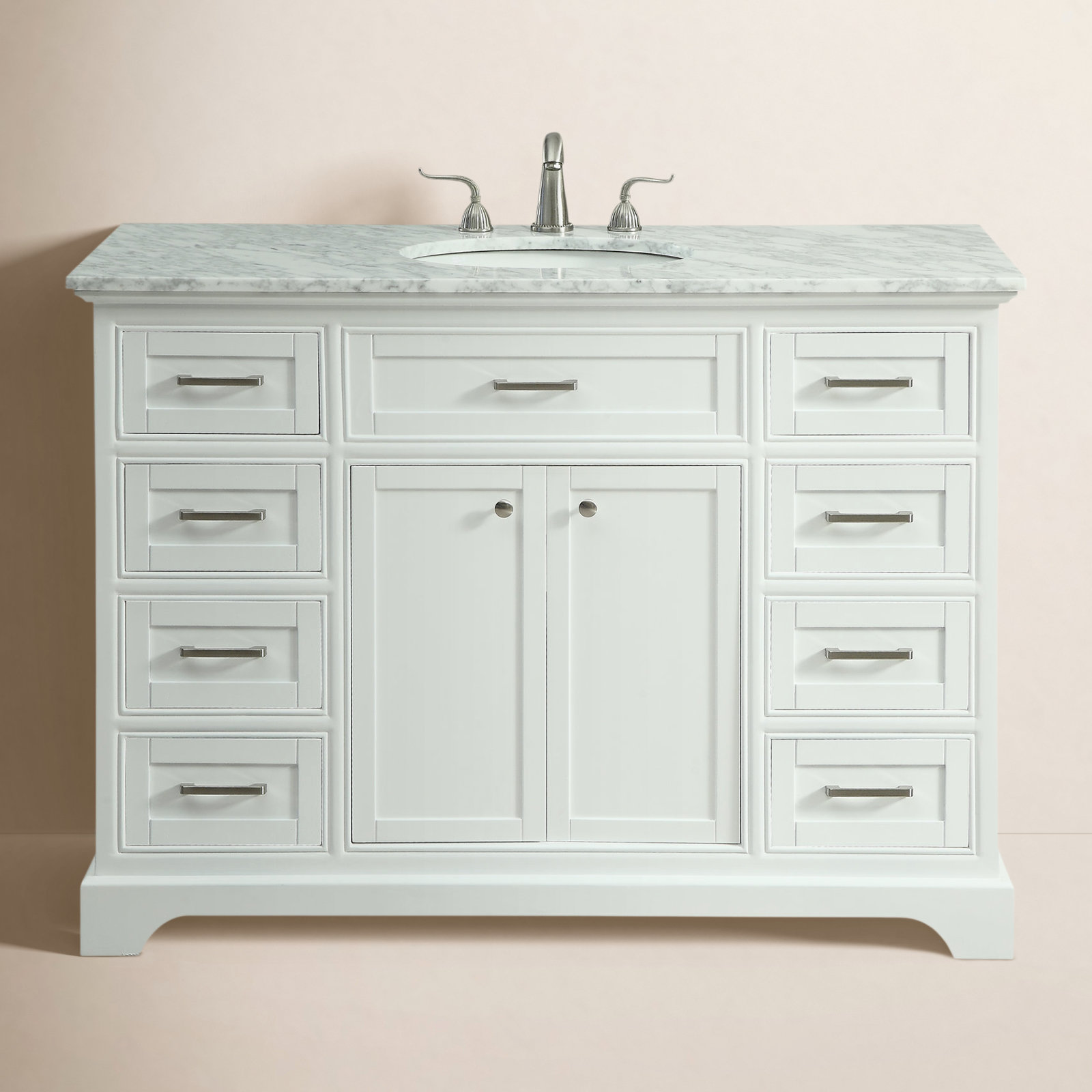 Hermes 48'' Single Bathroom Vanity, White