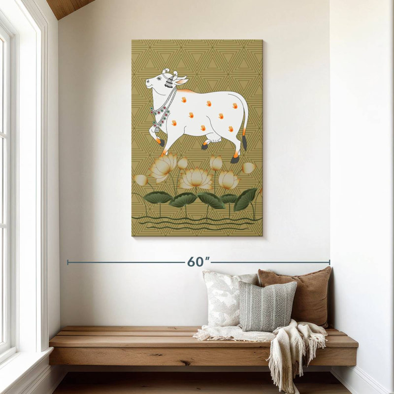 Brampt Framed Cow, 45" H x 30" W