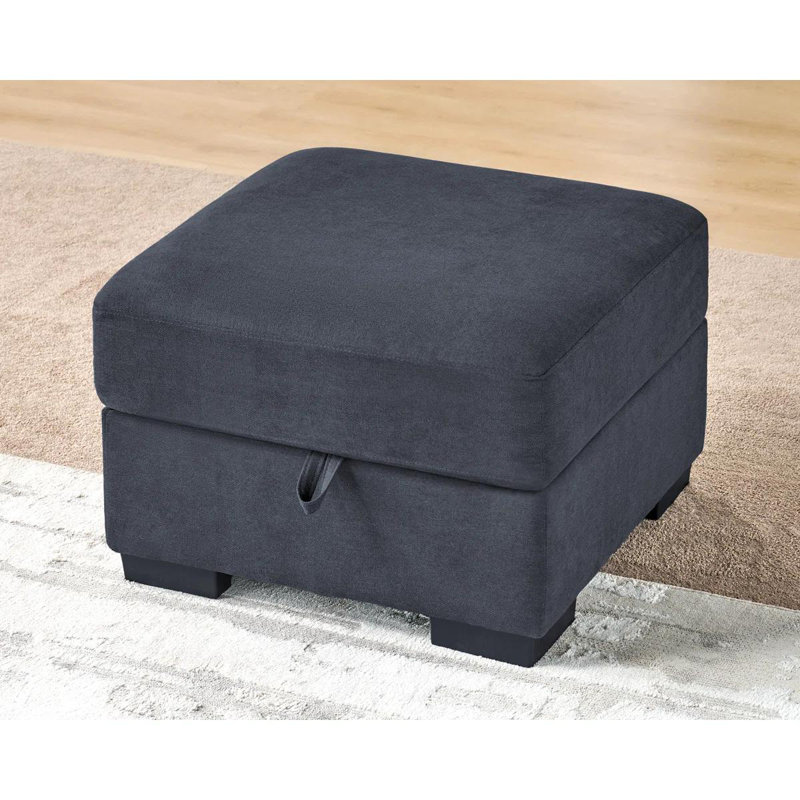 Repose-pieds de rangement moderne avec couvercle rembourré