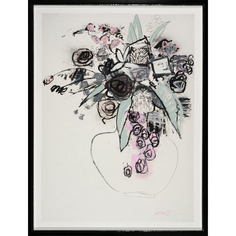 Pink Flora Print by Robert Robinson