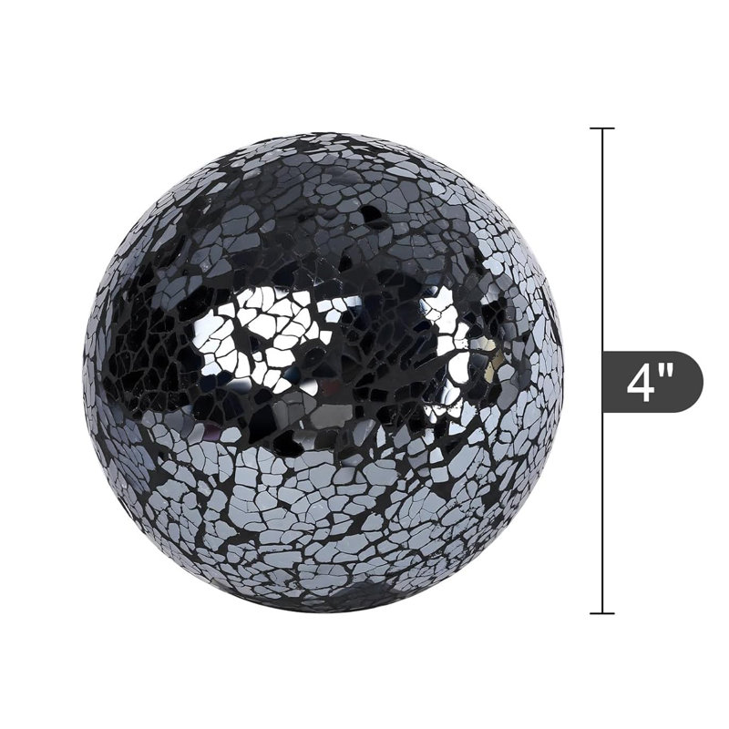 Figurines & Sculptures, Black, Glass/Cement